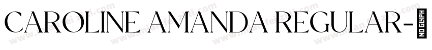 Caroline Amanda Regular字体转换